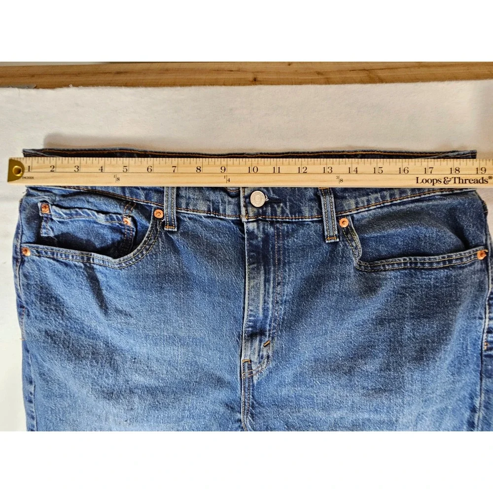 Levis 505 Regular Fit Straight Leg‎ Jeans Mens 38x32 Blue Denim 00505-3171